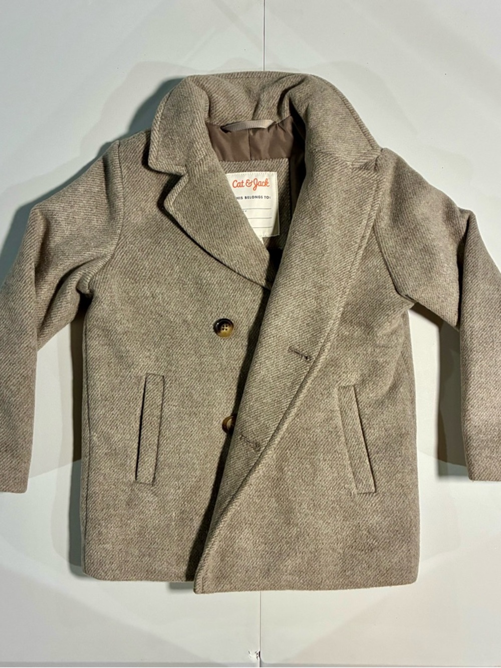 Cat & Jack Kids' Brown Peacoat
